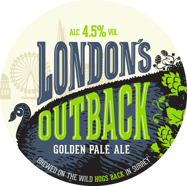 Hogs Back Brewery launches golden pale ale London's Outback