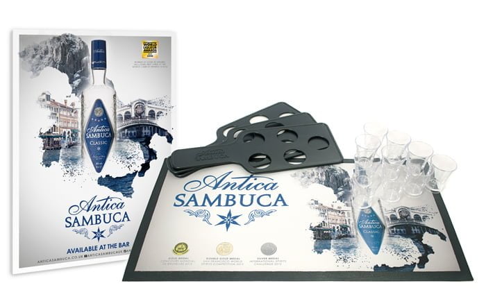 Antica Sambuca point of sale summer 2017