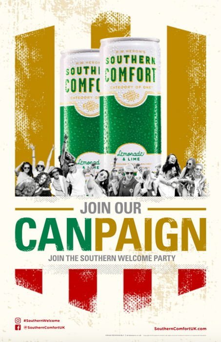 Southern Comfort CANpaign poster
