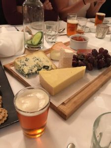 Cheeseboard at Sierra Nevada dinner at the White Horse Parson's Green