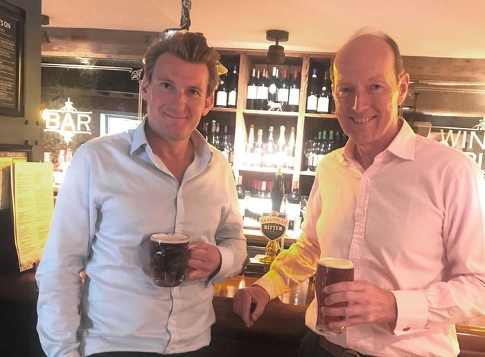 Tom Davies and Peter Furness Smith of Brakspear Pub Company