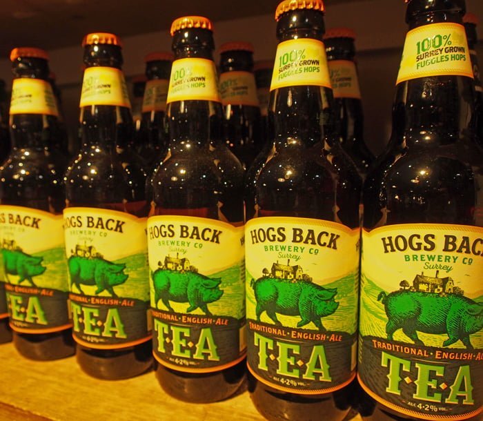 Hogs Back Brewery TEA on the shelf