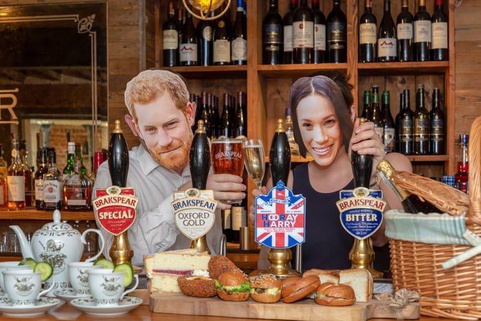 Brakspear pubs are selling the limited edition Hooray Harry beer to mark the Royal wedding of Prince Harry and Meghan Markle