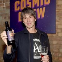 Professor Brian Cox discovers the world of brewing as he launches 'Cosmic Brew' at The Union Club on September 25, 2018 in London, England.