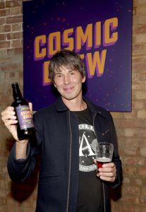 Professor Brian Cox discovers the world of brewing as he launches 'Cosmic Brew' at The Union Club on September 25, 2018 in London, England.