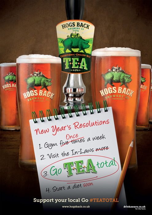 Hogs Back January TEA Total campaign