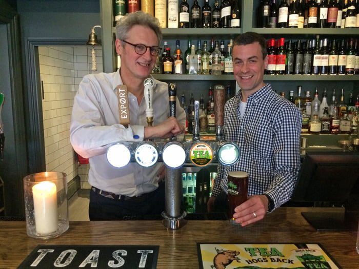 SIBA Gold Award for Hogs Back Unfiltered TEA
