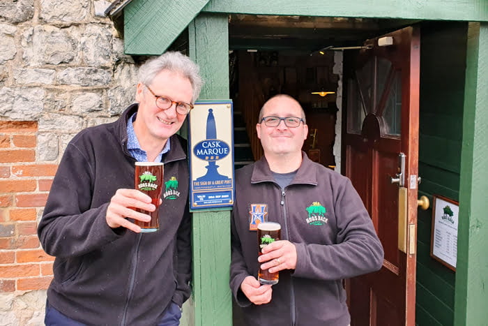 New Hogs Back Brewery Bar gains Cask Marque accreditation