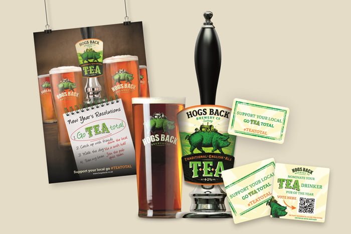 Hogs Back Brewery is reprising its successful ‘Support Your Local, Go TEA Total’ campaign