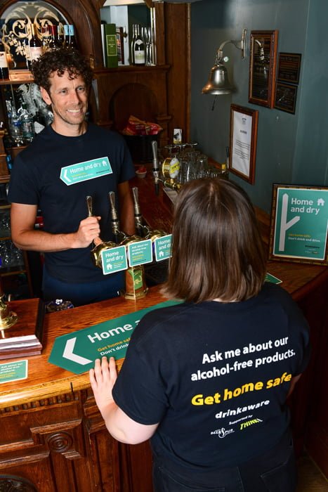 Drinkaware is providing Home and dry point-of-sale (POS) materials free of charge to UK pub operators