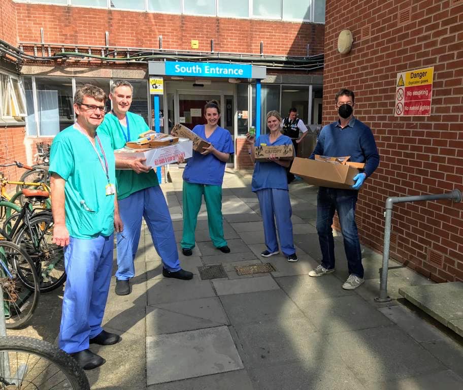 NHS workers receive meals prepared by The White Swan, Pickering