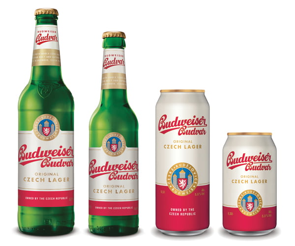 Budweiser Budvar revised design July 2020