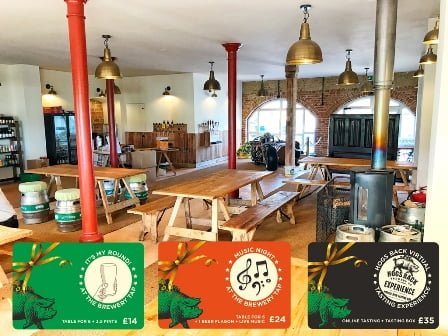 Hogs Back Brewery experience gifts for Christmas