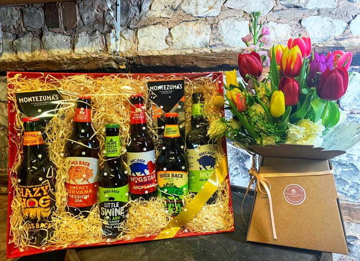 Hogs Back Brewery partners with florist to create fresh, local gift for special day