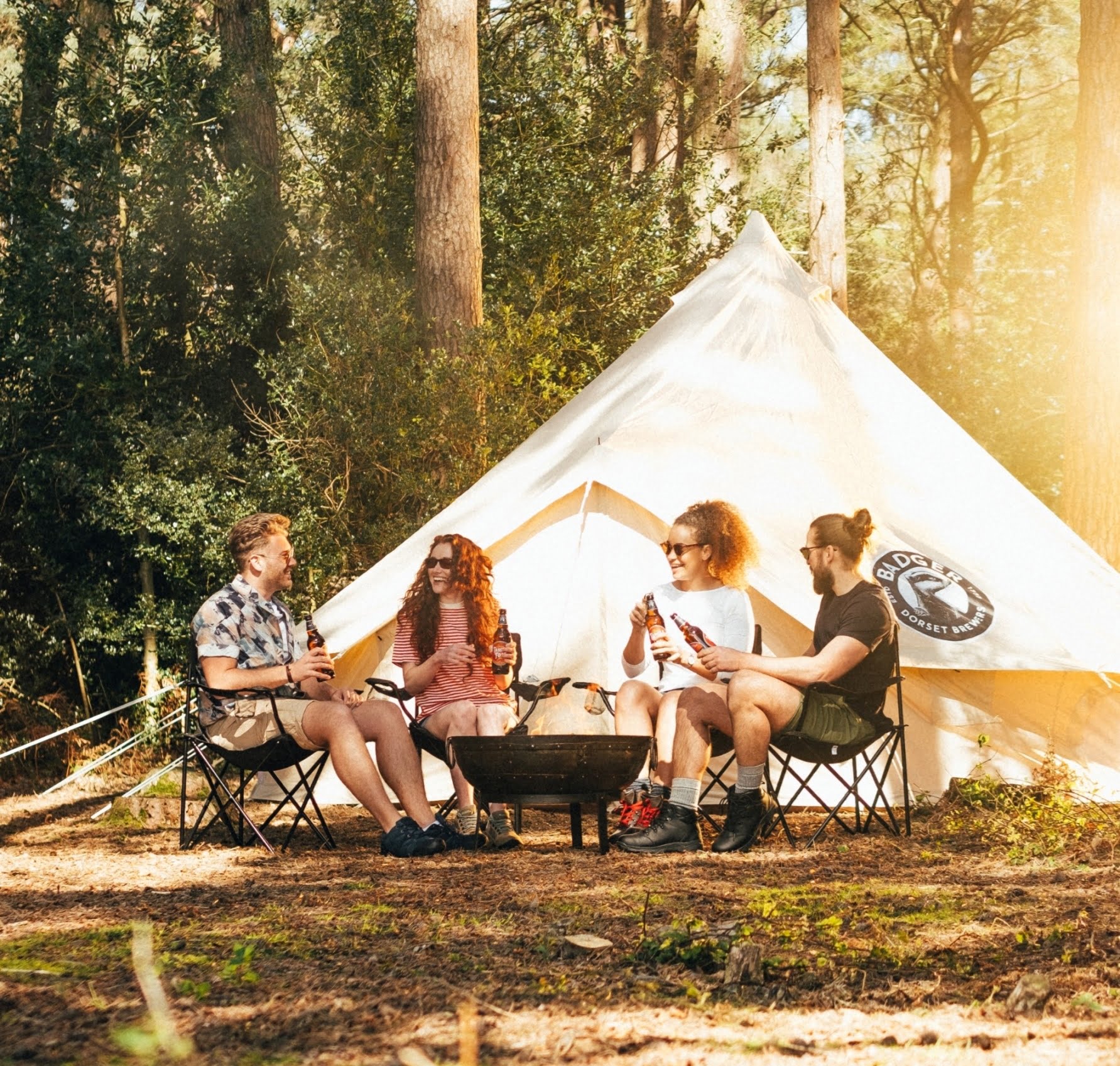 Badger bell tent at Teddy Rocks