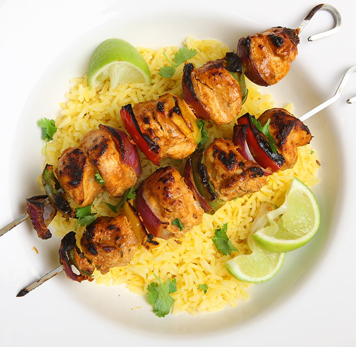 Chicken skewers