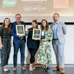 Vicky Manning, finance manager at Brakspear; Simon Stanbrook, general manager at The Frogmill; Jaci Fletcher, Honeycomb Houses marketing manager; Sophie Johnson, senior operations manager at Honeycomb Houses and Jordon Holtom, chef at Honeycomb Houses