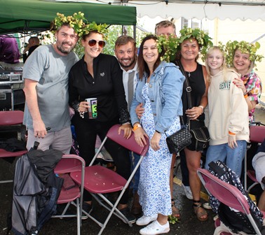 Guests at the Hogs Back Brewery Hop Harvest TEA Party