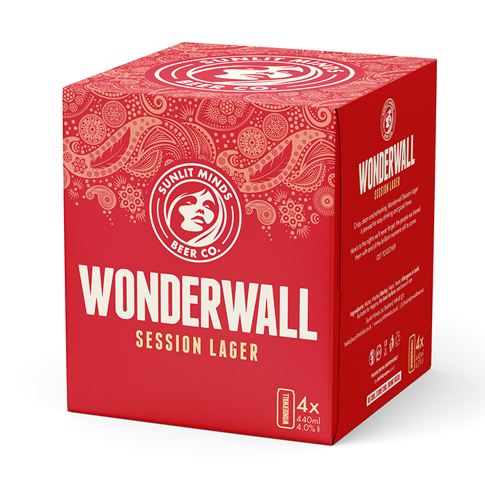 Wonderwall Session Lager 4 x 440ml pack
